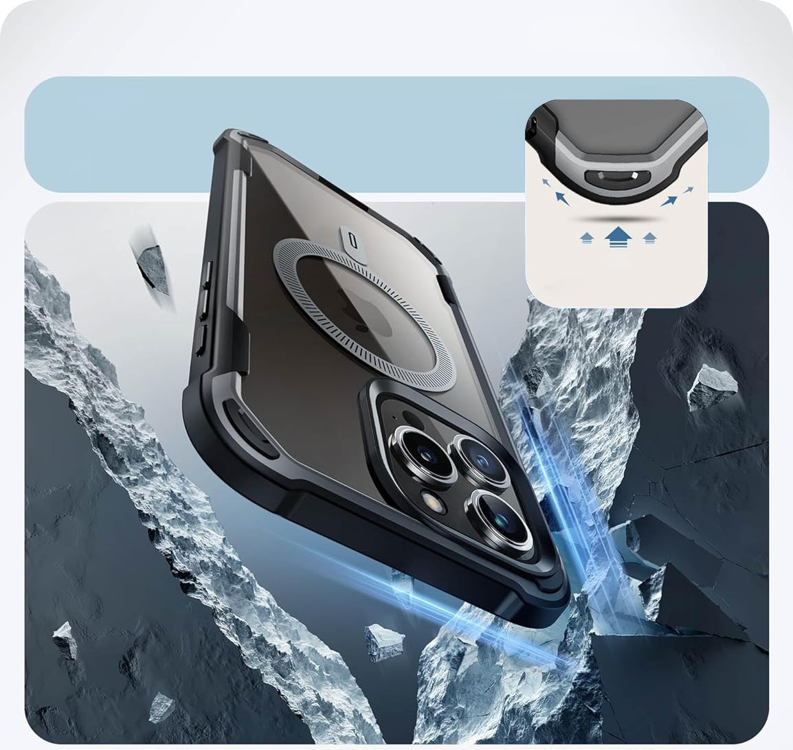 Etui Supcase i-Blason Ares Mag z MagSafe do iPhone 15 Pro Max, czarne